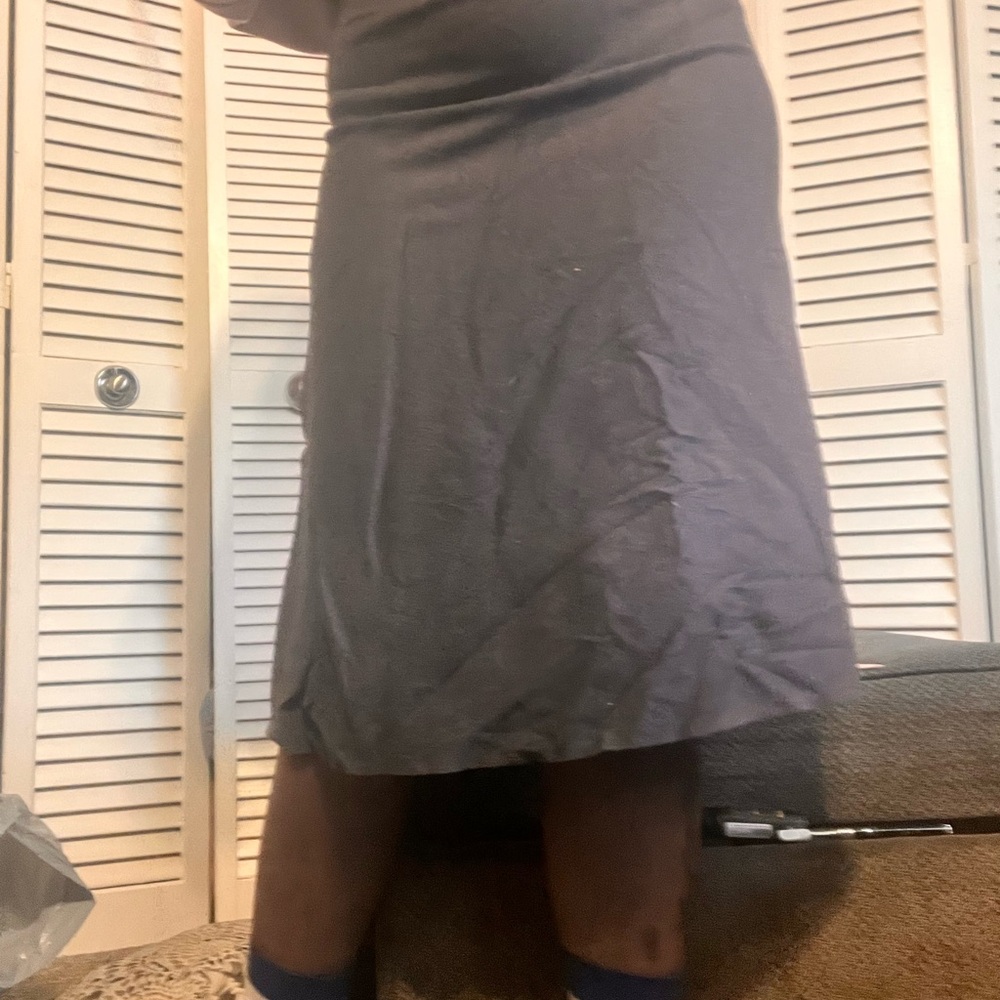 Liz Claiborne Charcoal Midi Skirt